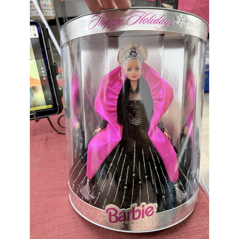 1998 Vintage Happy Holidays Barbie‎ Doll Mattel NEW